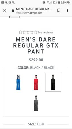 Spyder men athletic snow pants