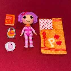 Lalaloopsy Mini Doll Pillow Featherbed Pajama & Sleeping Bag & Items