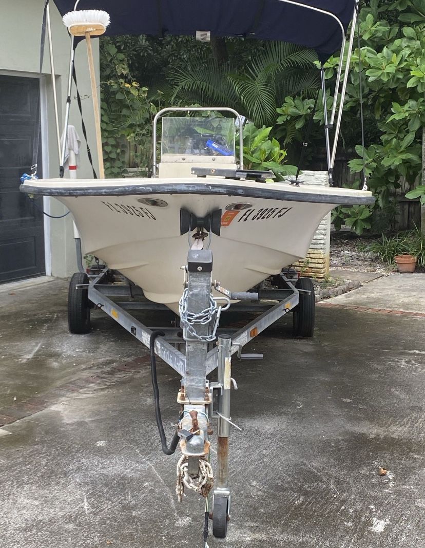 16Ft Skiff w/ 50HP for Sale in Miami, FL OfferUp