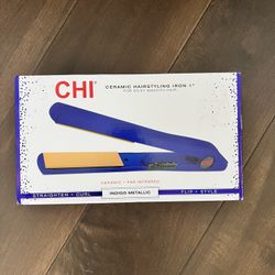 CHI Ceramic Hairstyling Iron 1" - Blue Indigo Metallic