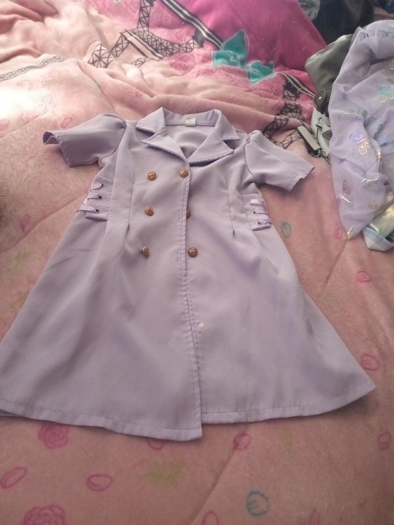 Little Girl Coat Dress Size 6