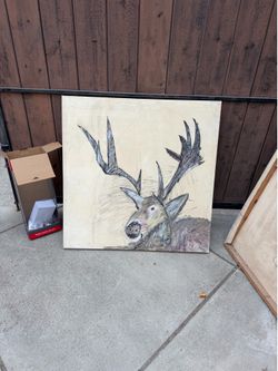 Deer painting original