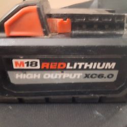 M18 red lithium Milwaukee Xc6.0