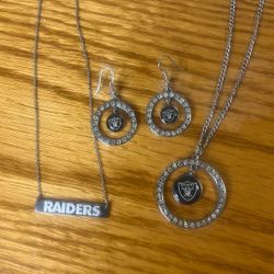 Raiders Necklaces And Earrings 