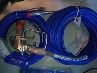 Spray gun with hose