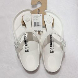 Birkenstock Gizeh EVA Sandals – White – Women’s Size 37 (US 6–6.5) – NEW