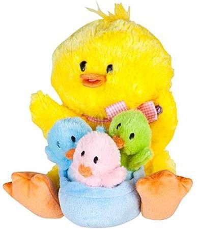 Gemmy Musical Plush Animated Mom with Baby Chicks