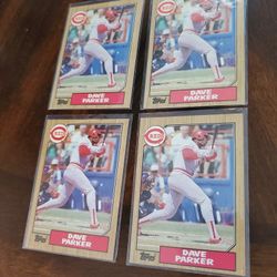 Dave The Cobra Parker 4 '87 Topps Baseball Cards 