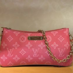 Authentic Louis Vuitton Liv Pochette Hot Pink