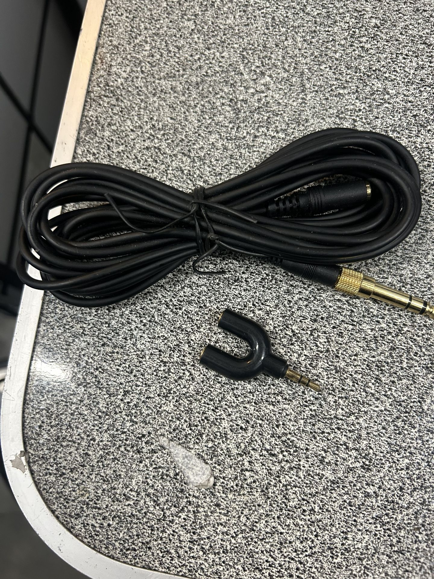 Audio Cable Link, Unknown With Microphone Splitter From Estate Sale