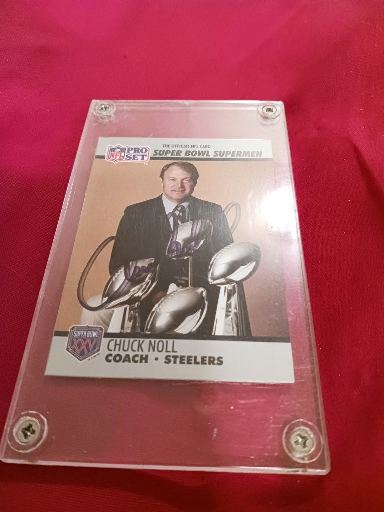 Chuck Noll Autograph