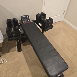 Bowflex Selecttech 560 3DT w/ Stand & Bench