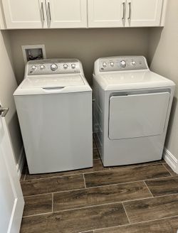 Washer and electric dryer