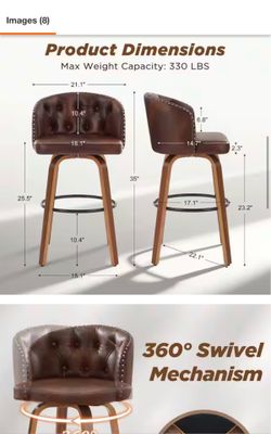 Bar stools with swivel