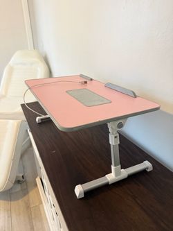 Adjustable Laptop Desk with Cooling Fan