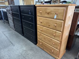 BRAND NEW Pine Dressers, Solid Wood Chest Of Drawers, Large Drawers ($345 Each) 