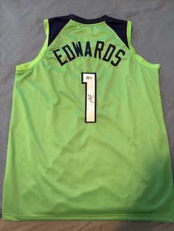 Anthony Edwards signed jersey nba !!! Beckett certified