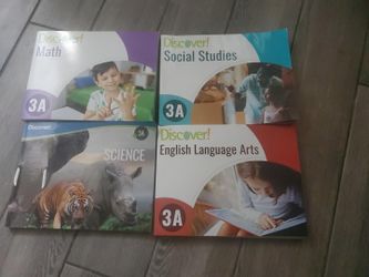 Discover! Grade 3 Homeschool Curriculum with instructors guide– 4 Book Set (Math, ELA, Science & Social Studies)