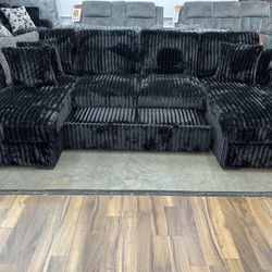Double Chaise Sectional With Sleeper 