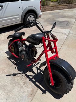 Gas-Powered Mini Bike Red Frame
