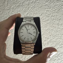 Seiko SQ Vintage Style Men’s White Dial 34mm 