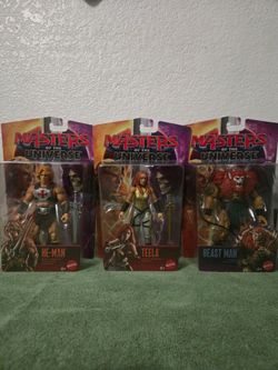 Masters of the Universe Completed! He-Man, Teela & Beast Man