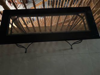 Glass and Metal Table