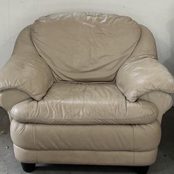 Beige Oversized Armchair/Club Chair - Super Comfy! 