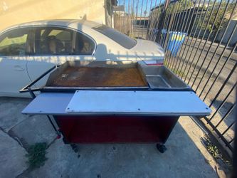 Mobile Food Cart with Flat Top Griddle