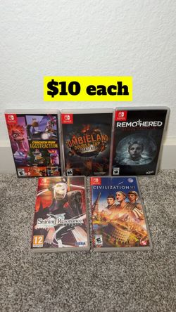 Large Nintendo switch gaming lot