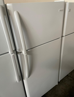 Frigidaire Top Freezer Fridge – White, Ice Maker Ready