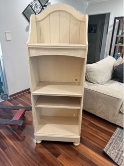 Beige bookcase