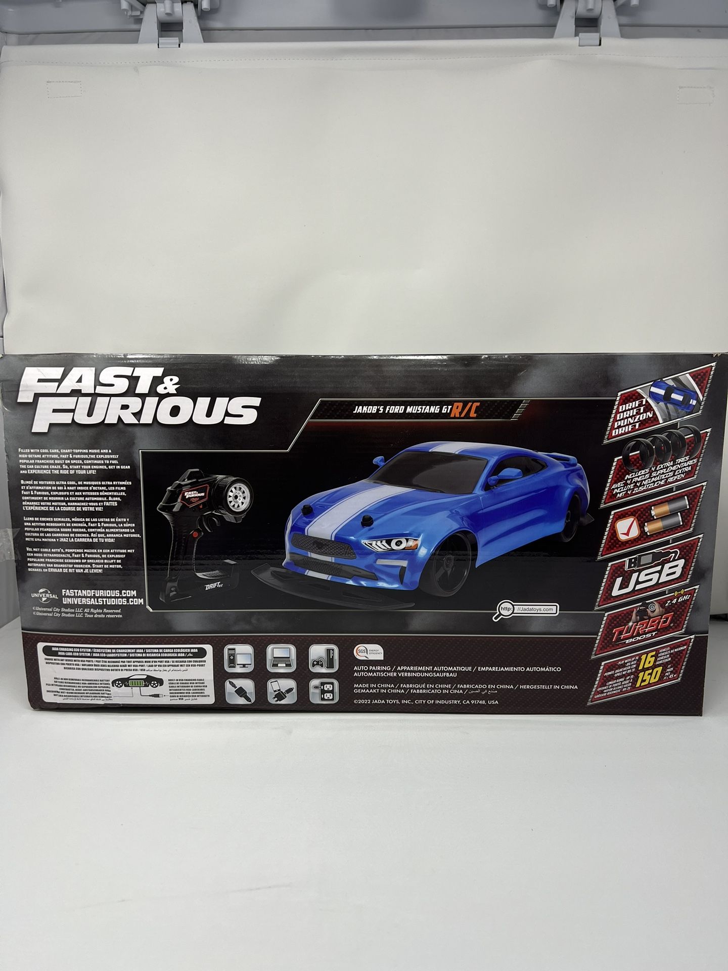Fast & Furious Elite Drift RC Jakob's Ford Mustang GT Remote Control Vehicle