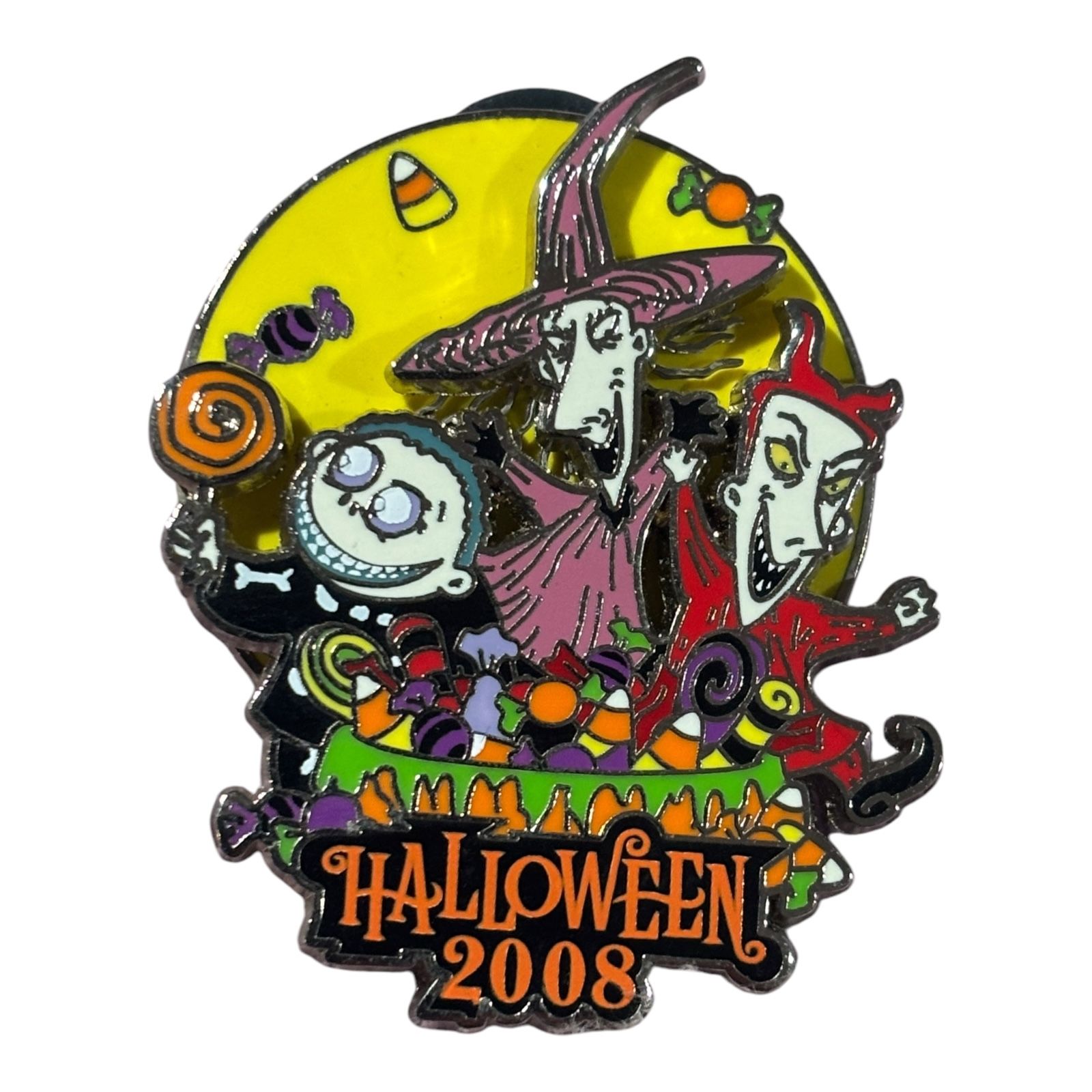 Disney Halloween 2008 Trio Lock Shock Barrel Pin WDW NIghtmare LE 1500 4 Of 4
