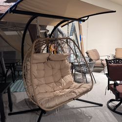 Double Person Outdoor Swing Chair 