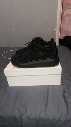Black rhinestone Alexander McQueens brand new