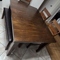 FREE - TABLE AND CHAIRS/BENCH