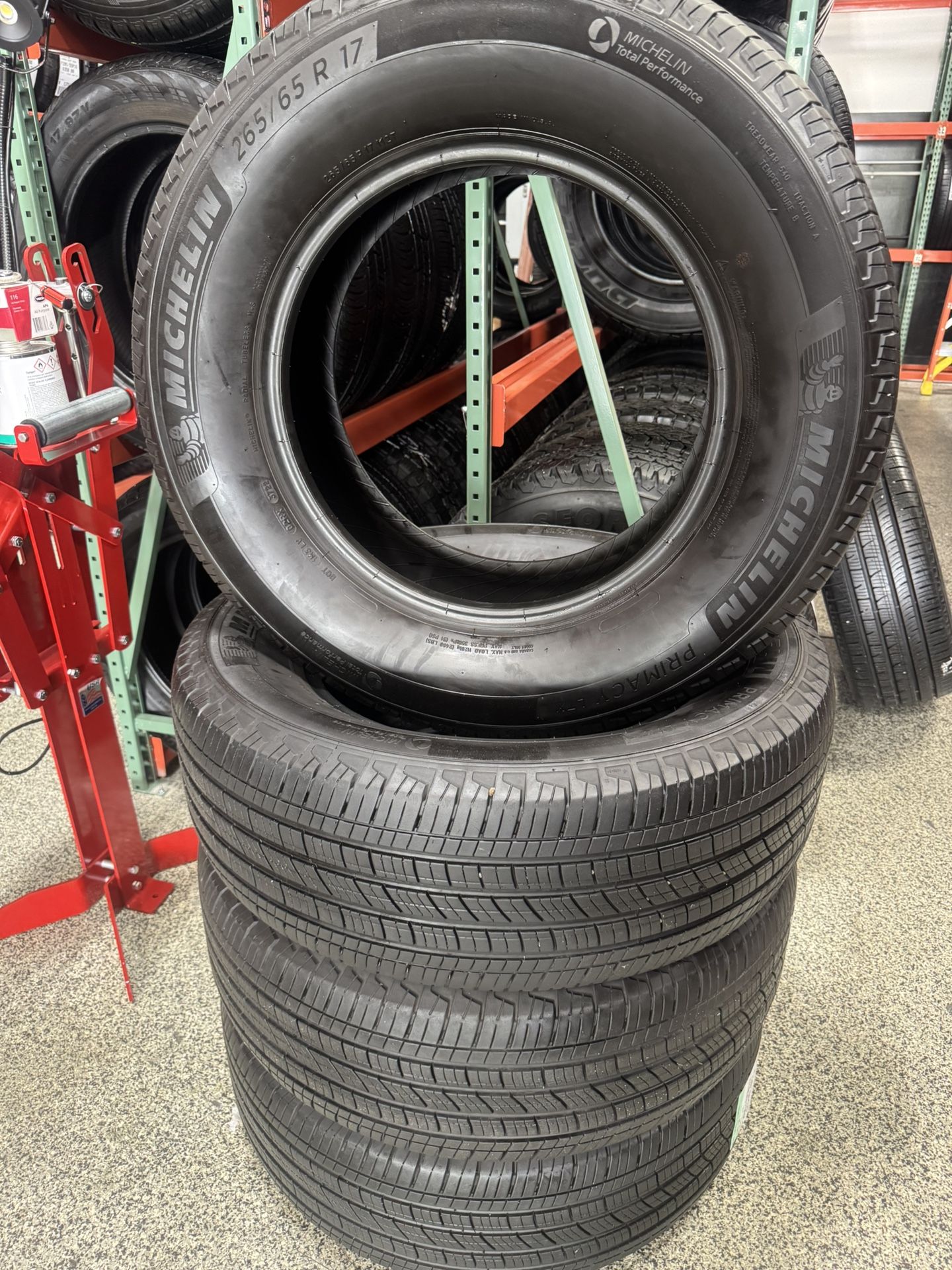 Set Of Michelin Tires 265/65R17