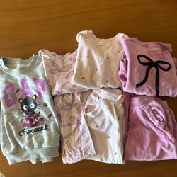 Girls Bundle Clothes Size 4T Sweatshirts Sweatpants Leggings Bundle