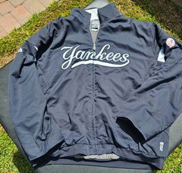 New York Yankees Vintage Dugout Therma Base Majestic Jacket Navy Blue XXL