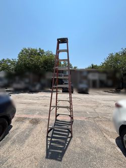 10 ft Heavy Duty Fiberglass Stepladder – Commercial Grade
