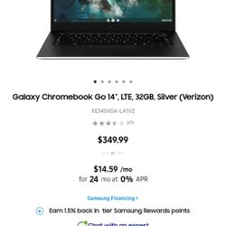 Galaxy Chrome book Go 32GB 14in Silver Brand New