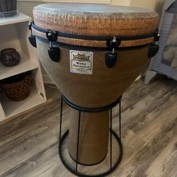 🎵 Remo 16” World Percussion Djembe – Made in USA + Stand