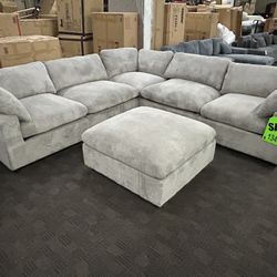 Cloud Modular Gray Sectional