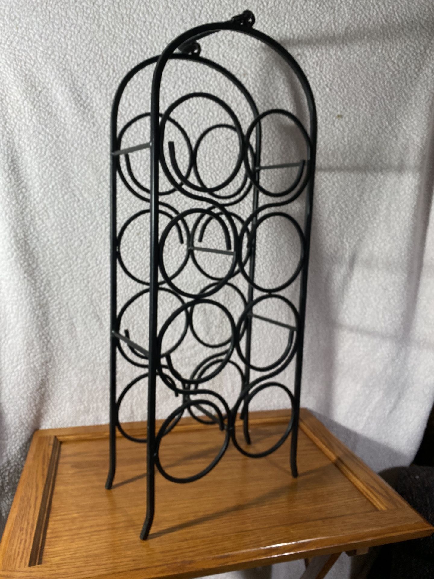 Arched wrought Iron Wine Rack