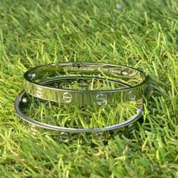 Silver Cartier Love Braclet 
