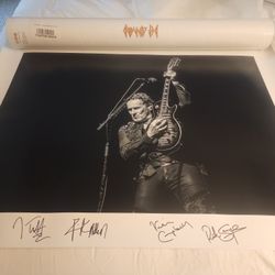 Def Leppard Limited Edition Print,  30x40, Sheffield,UK  2018