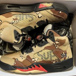 Air Jordan 5 Supreme Camo size 9.5 