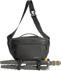 Cwatcun Waterresist Camera Waist Pack,Compact Crossbody Sling Bag for DSLR/SLR (New)