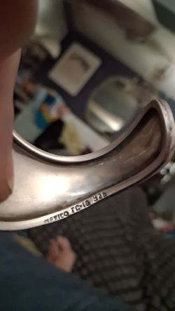 Silver cuff  bracelet